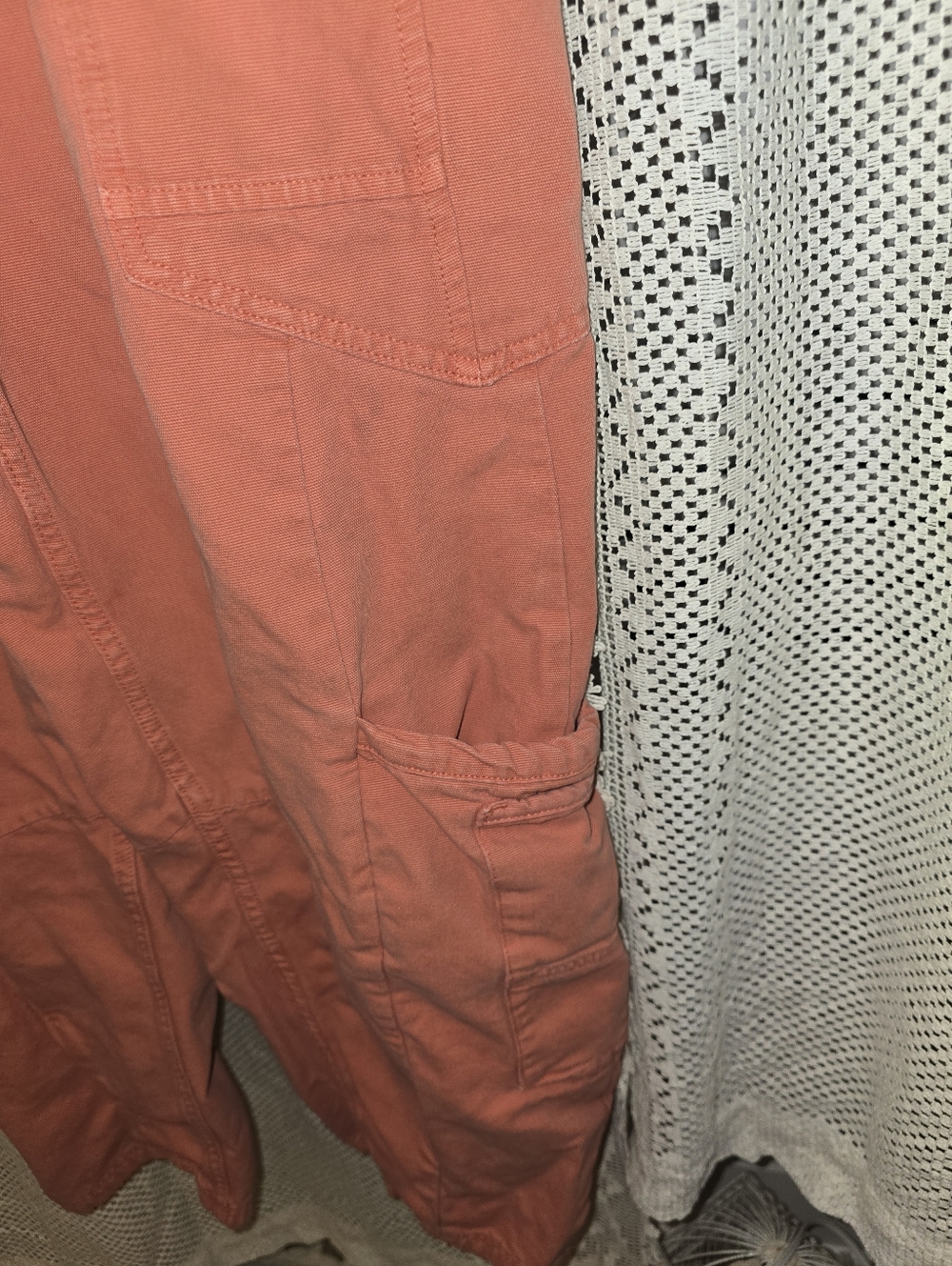 Free People Rayna Carpenter Overalls Burnt Orange Coveralls Denim Jumper, Medium - Picture 3 of 15